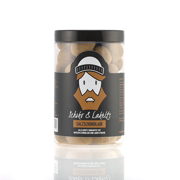 Schoko und Lakrits Salzschokolade