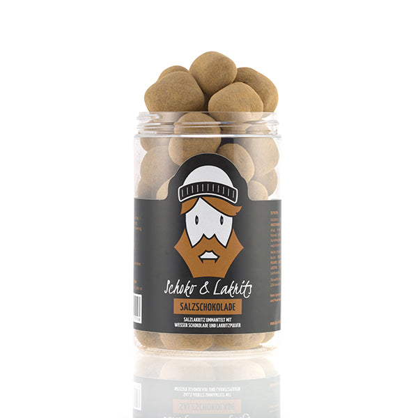 Schoko und Lakrits Salzschokolade