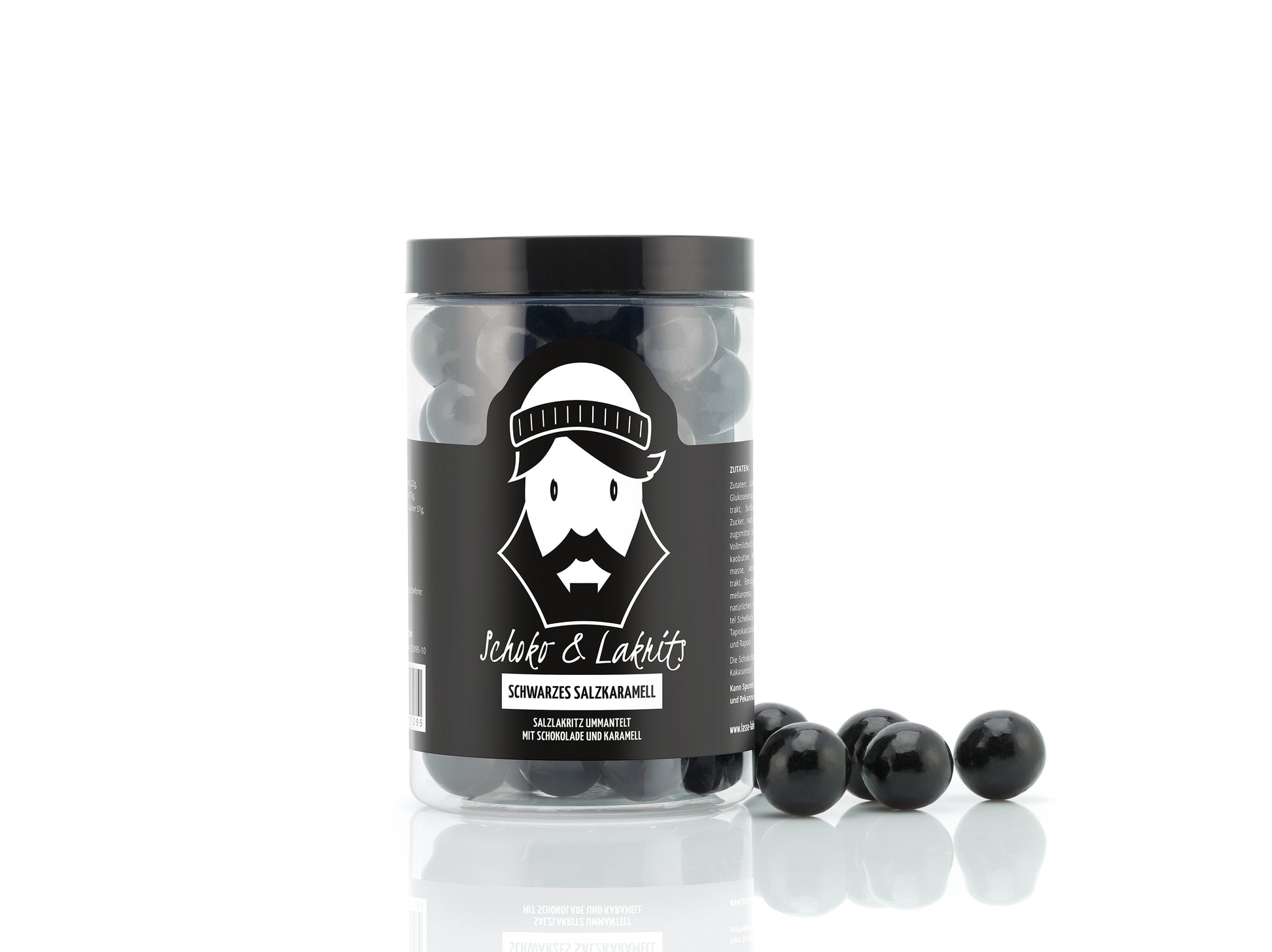 Schoko und Lakrits Schwarzes Salzkaramell